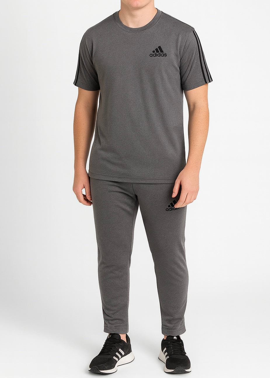 Modern, edgy, tracksuit for a casual, athletic wear-char-coal