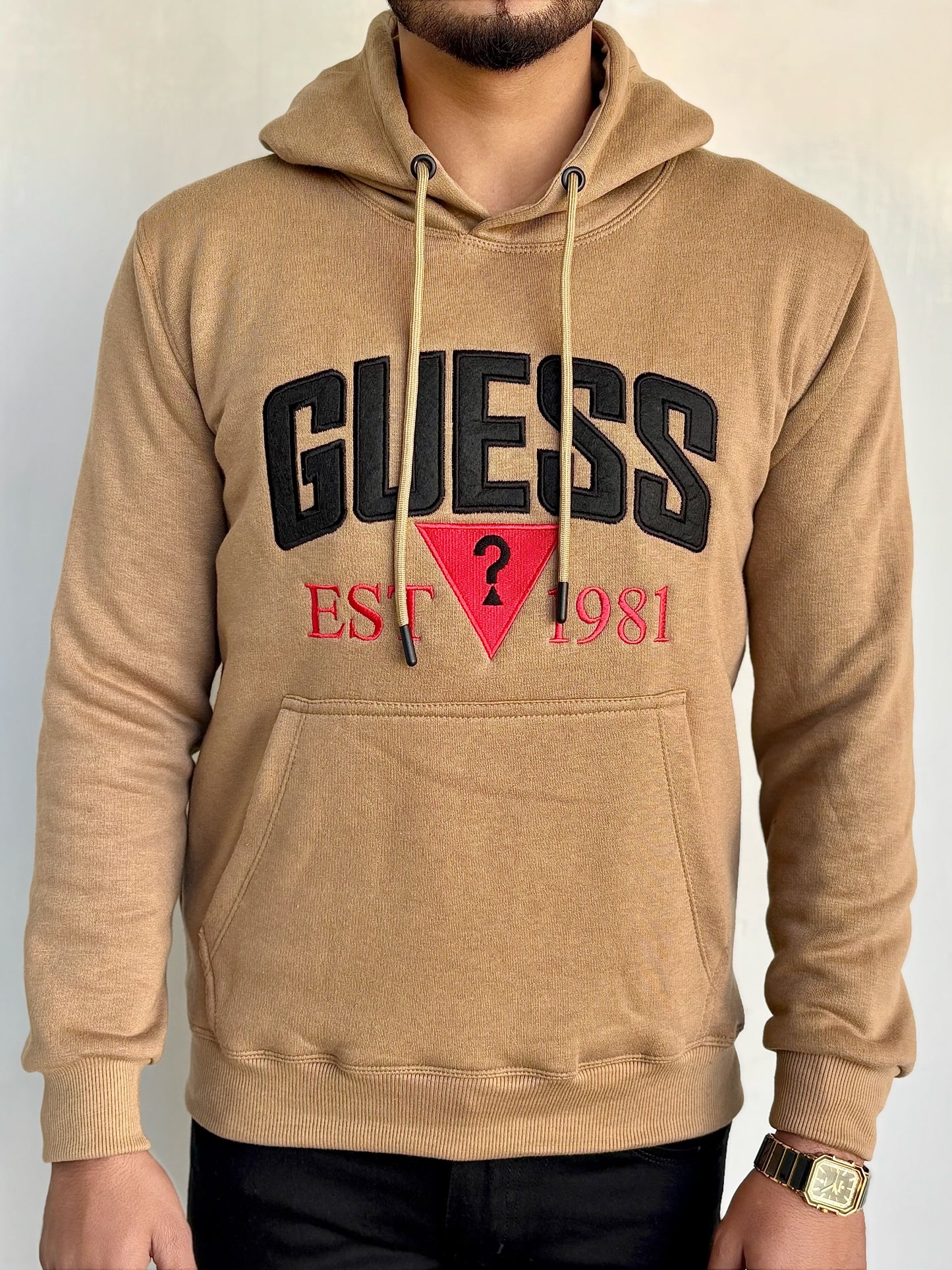 0.03 COMFORTABLE HOODIE WITH UNIQUE STYLE-TAN