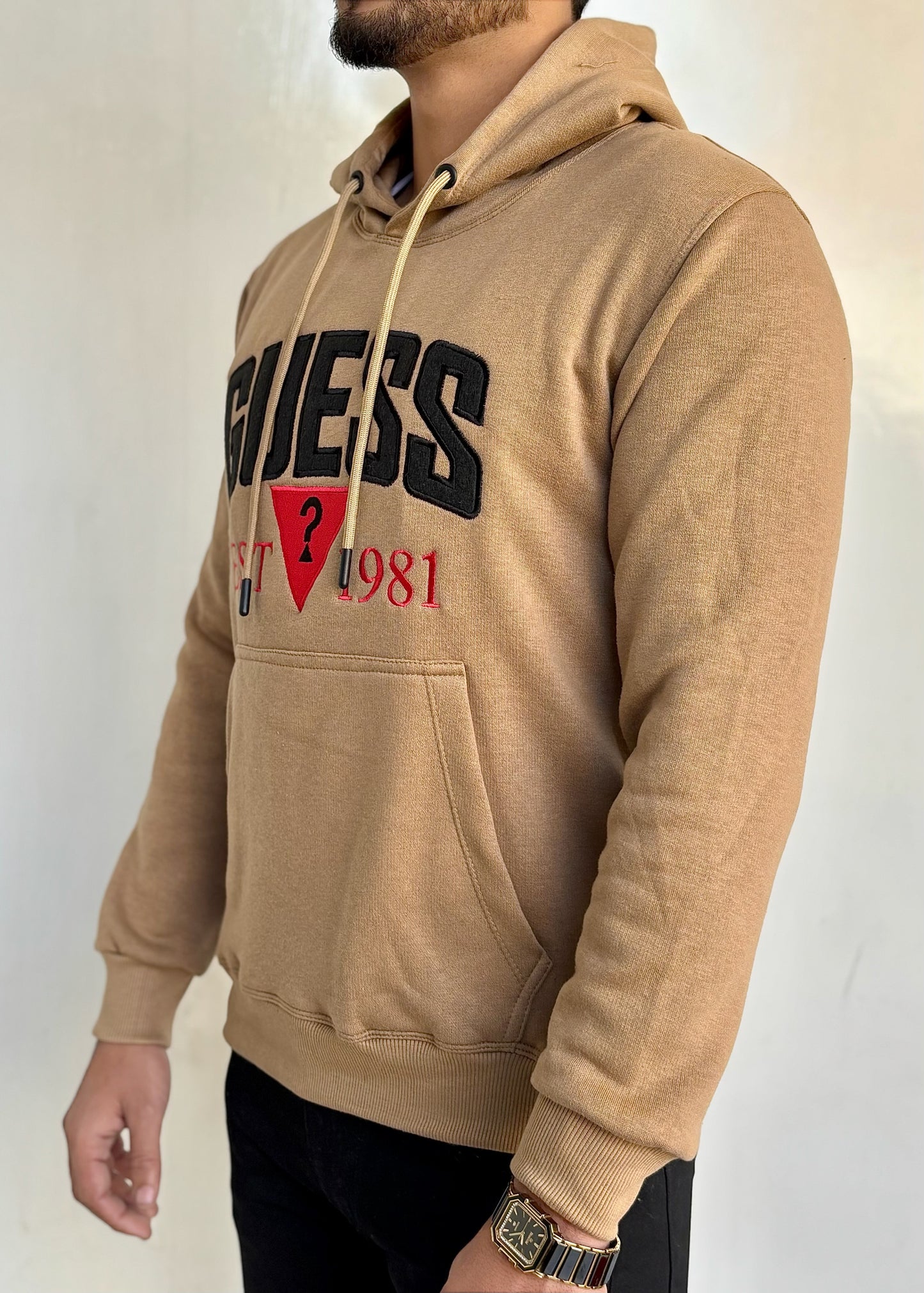 0.03 COMFORTABLE HOODIE WITH UNIQUE STYLE-TAN