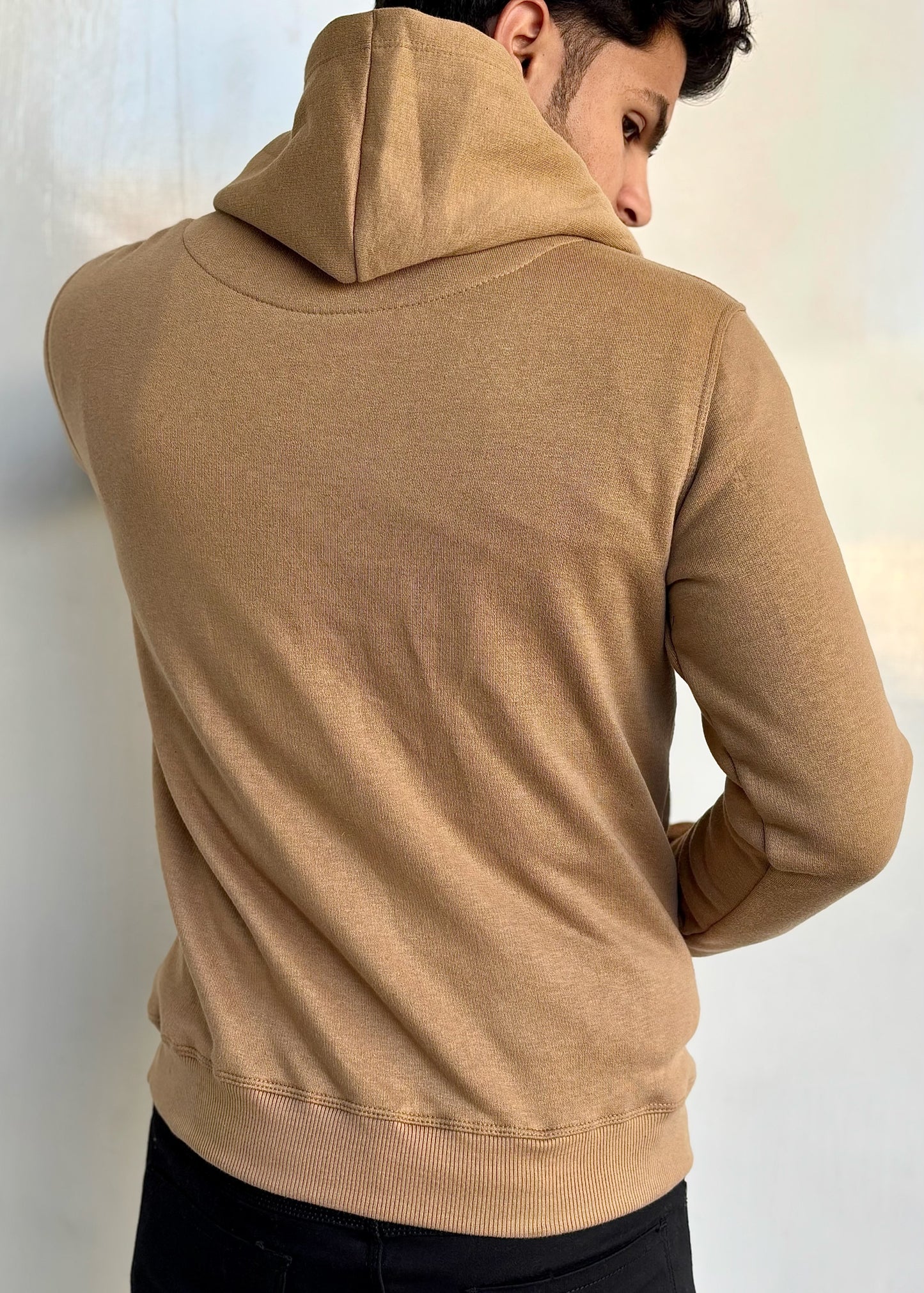 0.03 COMFORTABLE HOODIE WITH UNIQUE STYLE-TAN