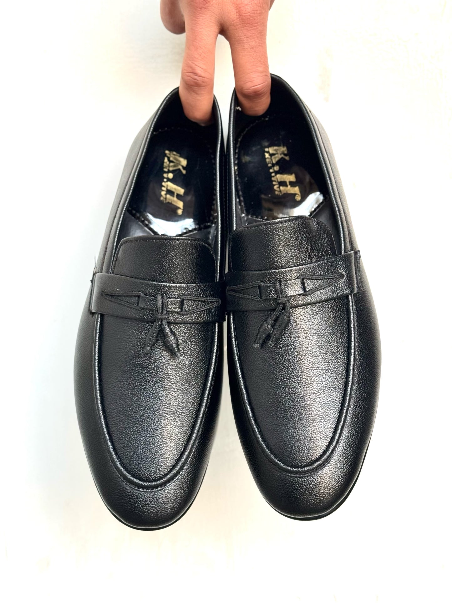 003 MANMADE ELEGANT BLACK SHOES-FL