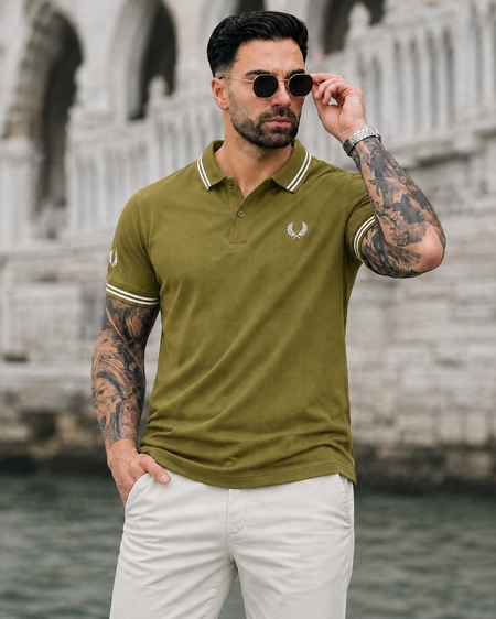 Executive Cotton Polo-Olive