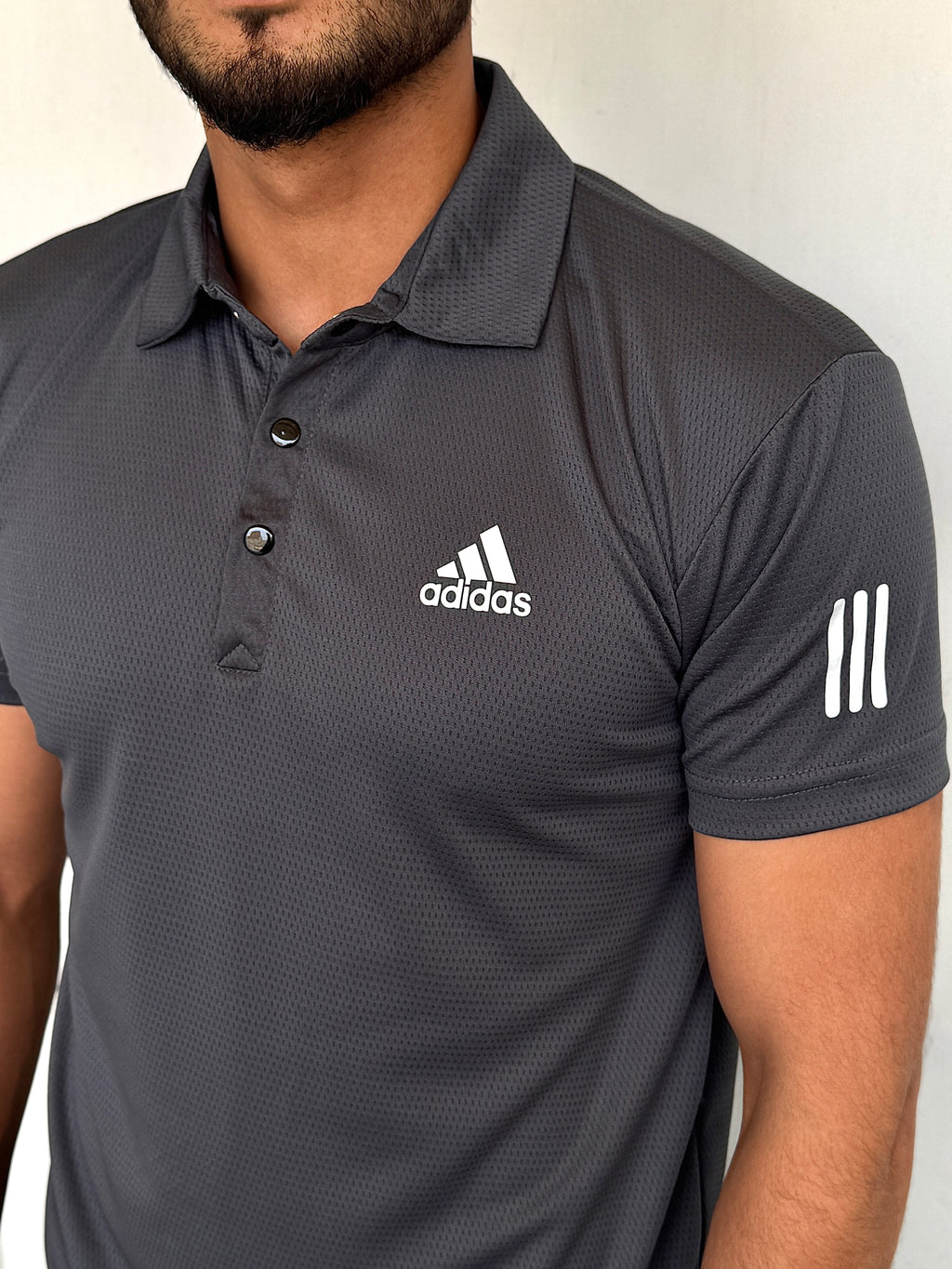 MESH IMPORTED LYCRA SHIRT-GRAY