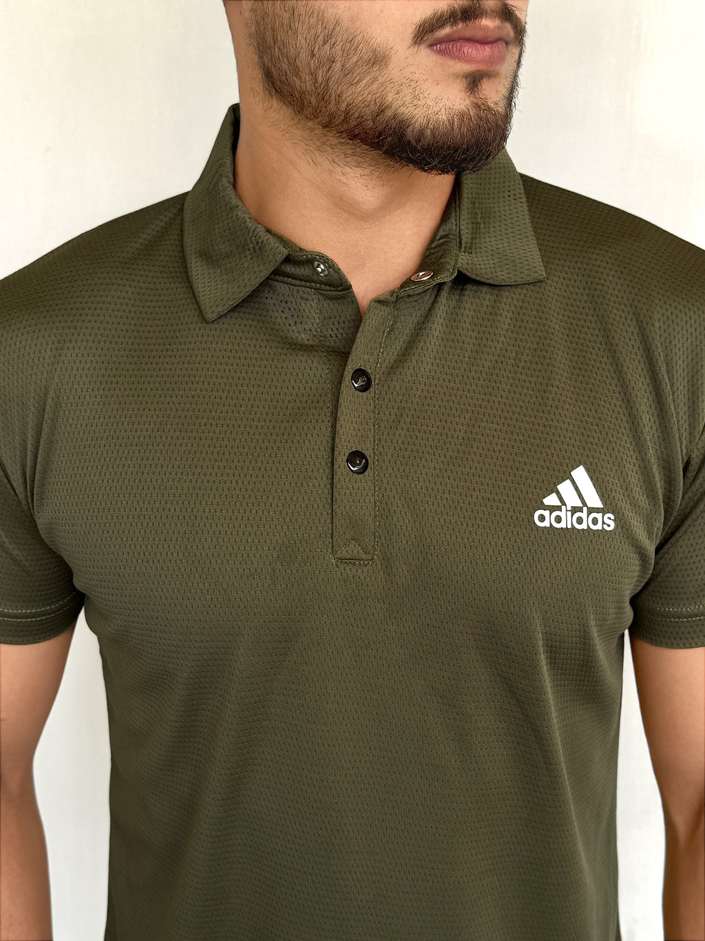 MESH IMPORTED LYCRA SHIRT-OLIVE