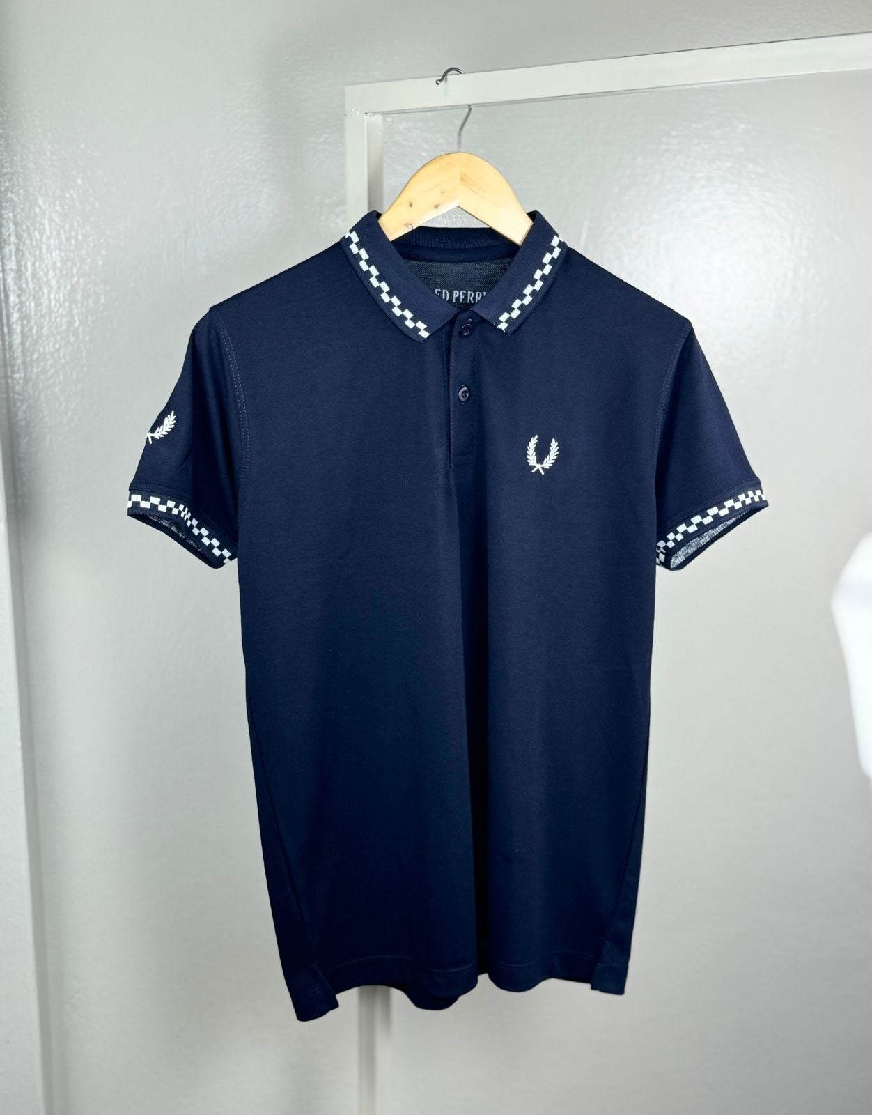 PREMIER COTTON POLO'S SHIRT WITH QUICK DRYING - NAVY BLUE