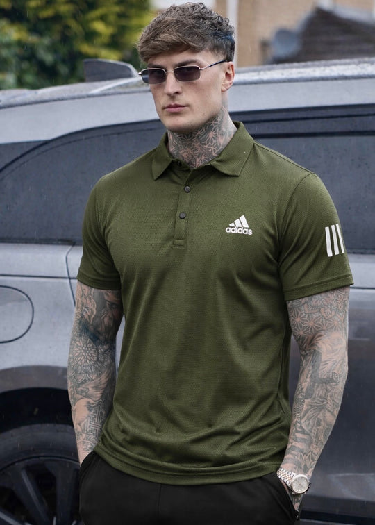 MESH IMPORTED LYCRA SHIRT-OLIVE