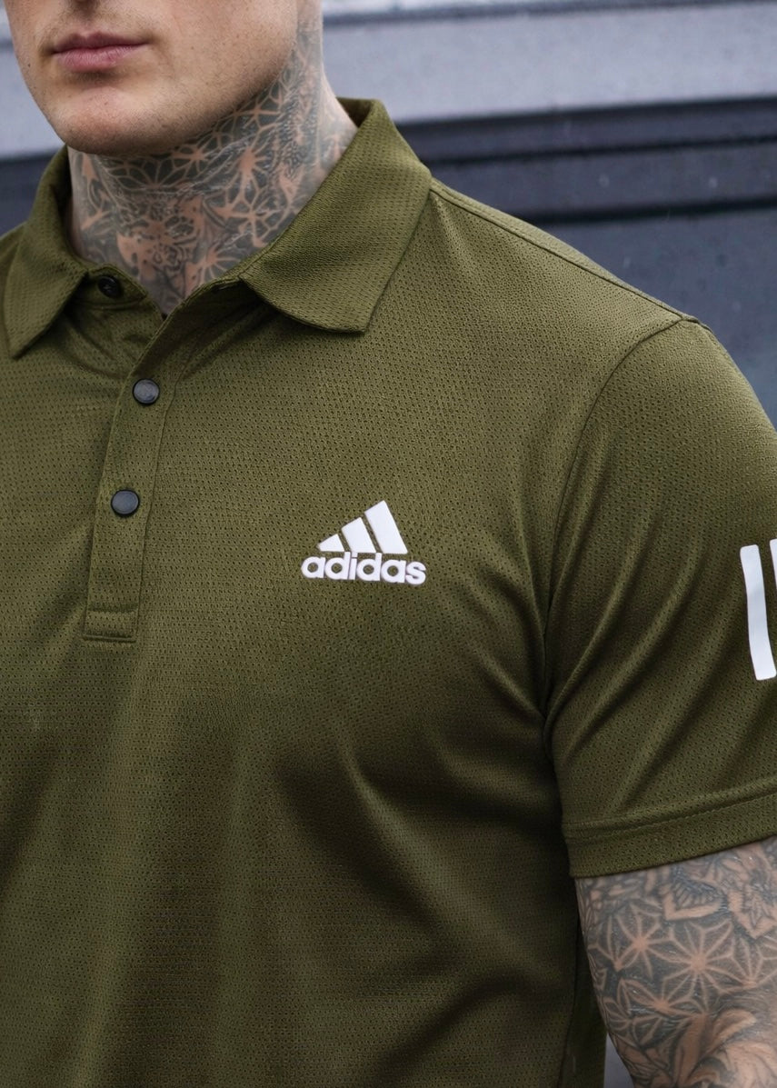 MESH IMPORTED LYCRA SHIRT-OLIVE