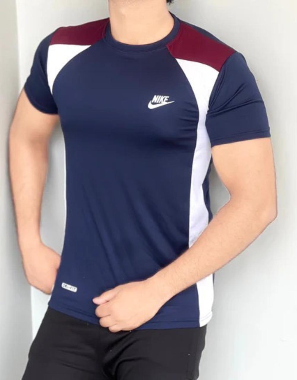 DYNA FLEX LYCRA T-SHIRT WITH COMFORTABLE AND QUICK DRYING FABRIC - BLUE