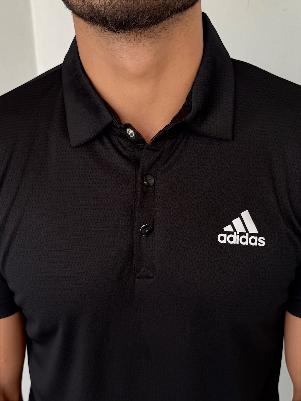 MESH IMPORTED LYCRA SHIRT-BLACK