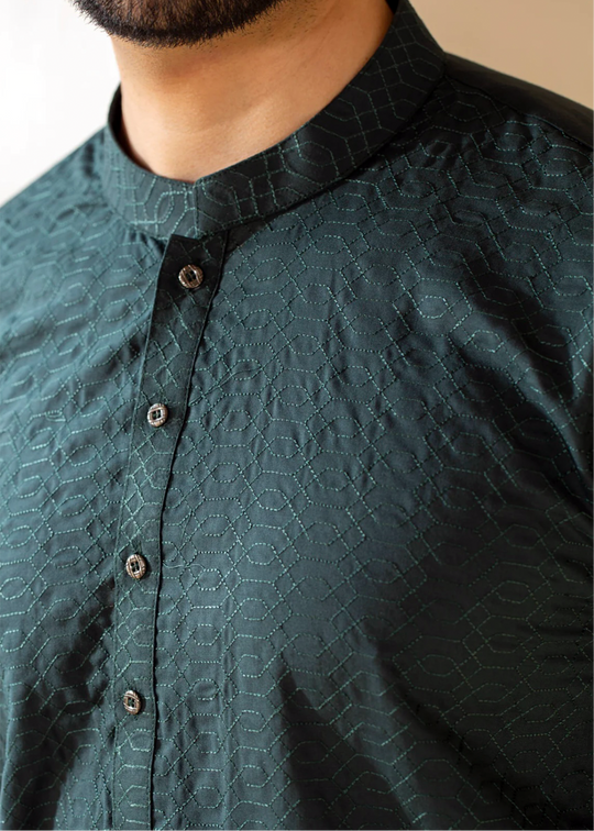 ROYAL CHIKANKARI EMBROIDERED SUIT-SEA-GREAN