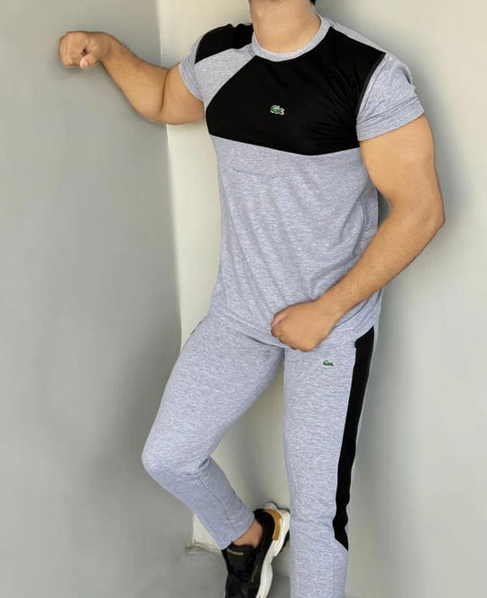 009 DYNAMIC DRIFT TRACKSUIT cotton stretchable fabric - grey
