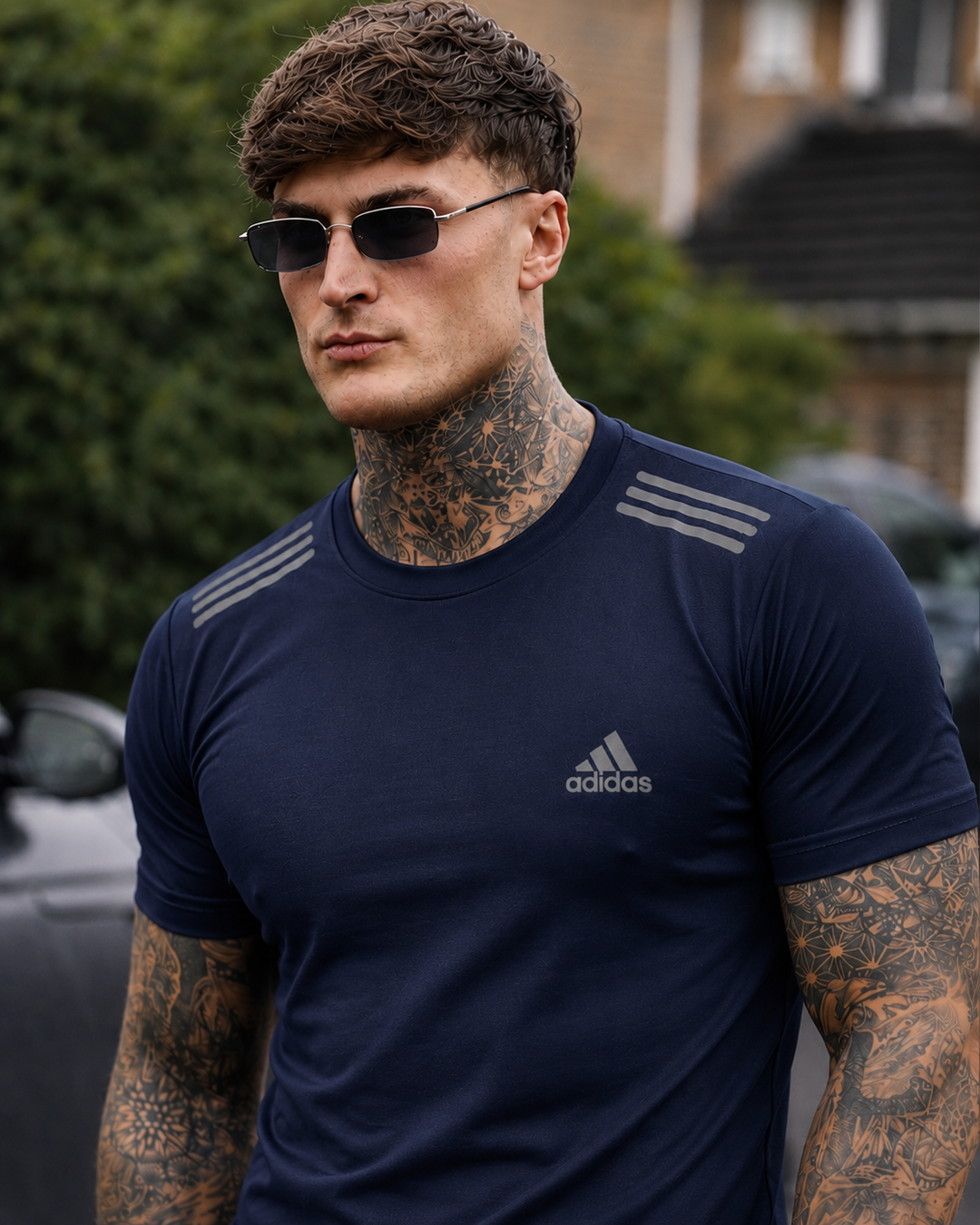 Elegant Summer Shirt-Navy