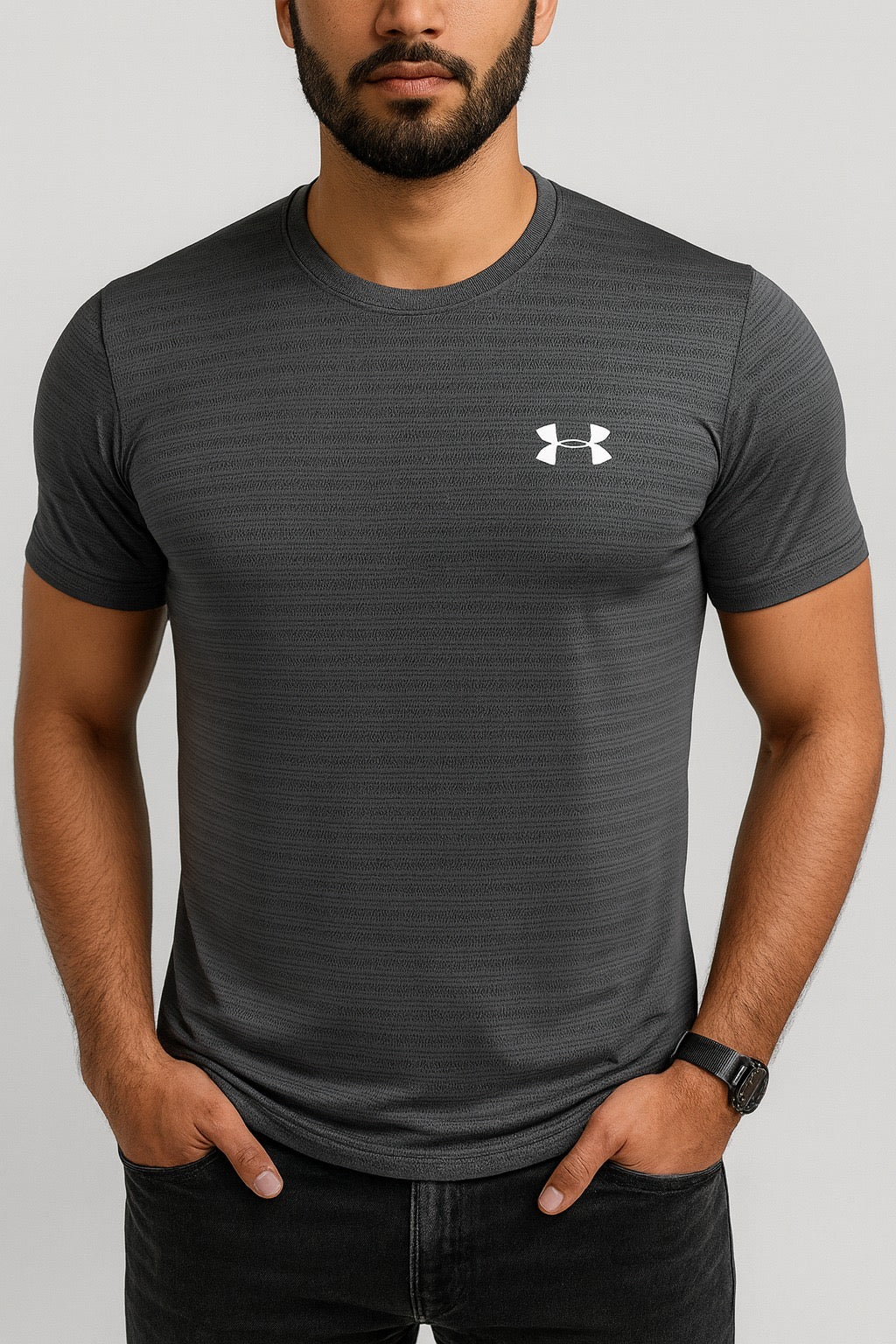 DURABLE LONG-LASTING STRETCHABLE SHIRT-GRAY
