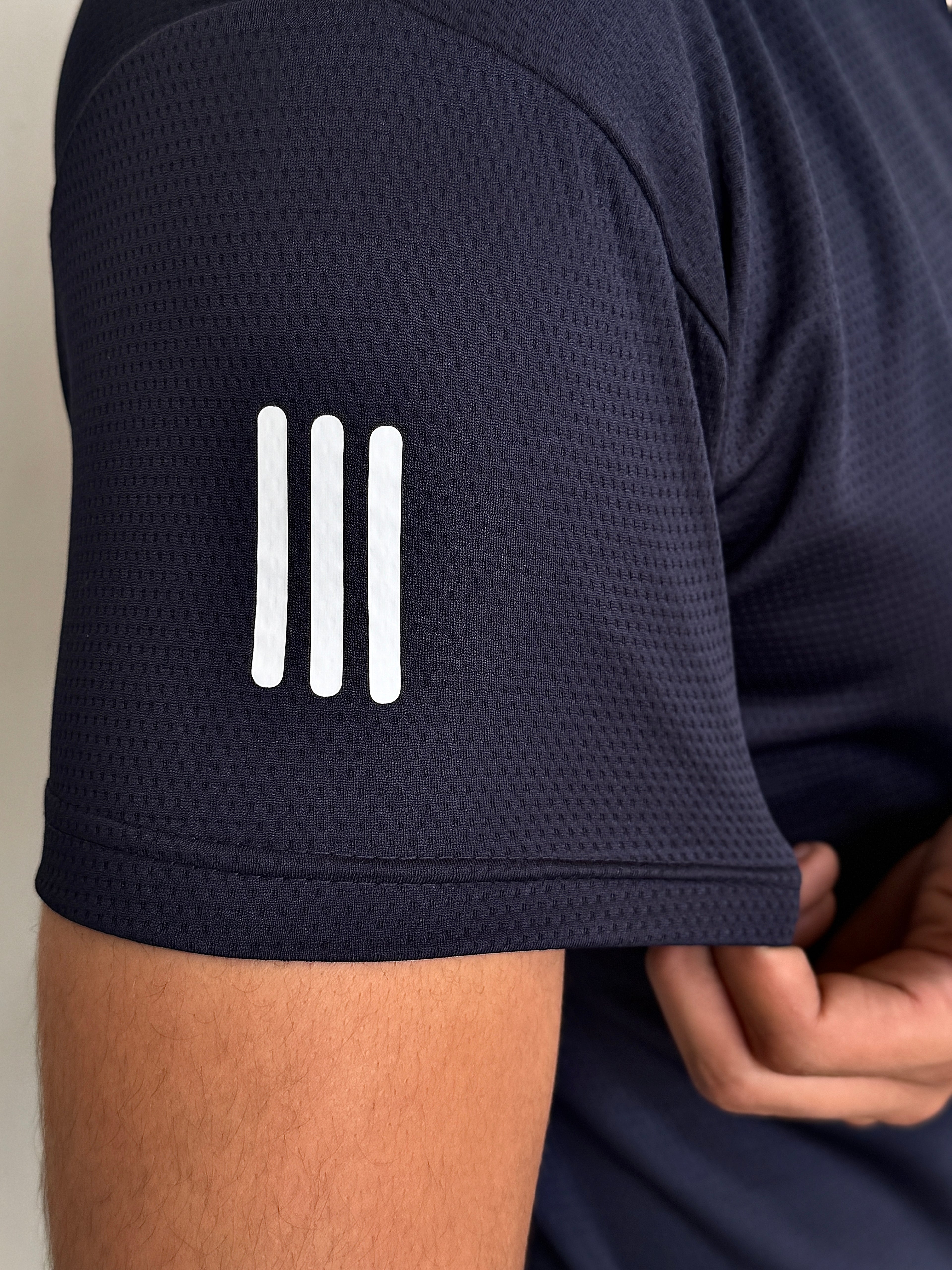 MESH IMPORTED LYCRA SHIRT-NAVY