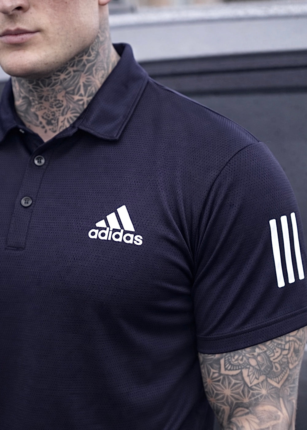 MESH IMPORTED LYCRA SHIRT-NAVY