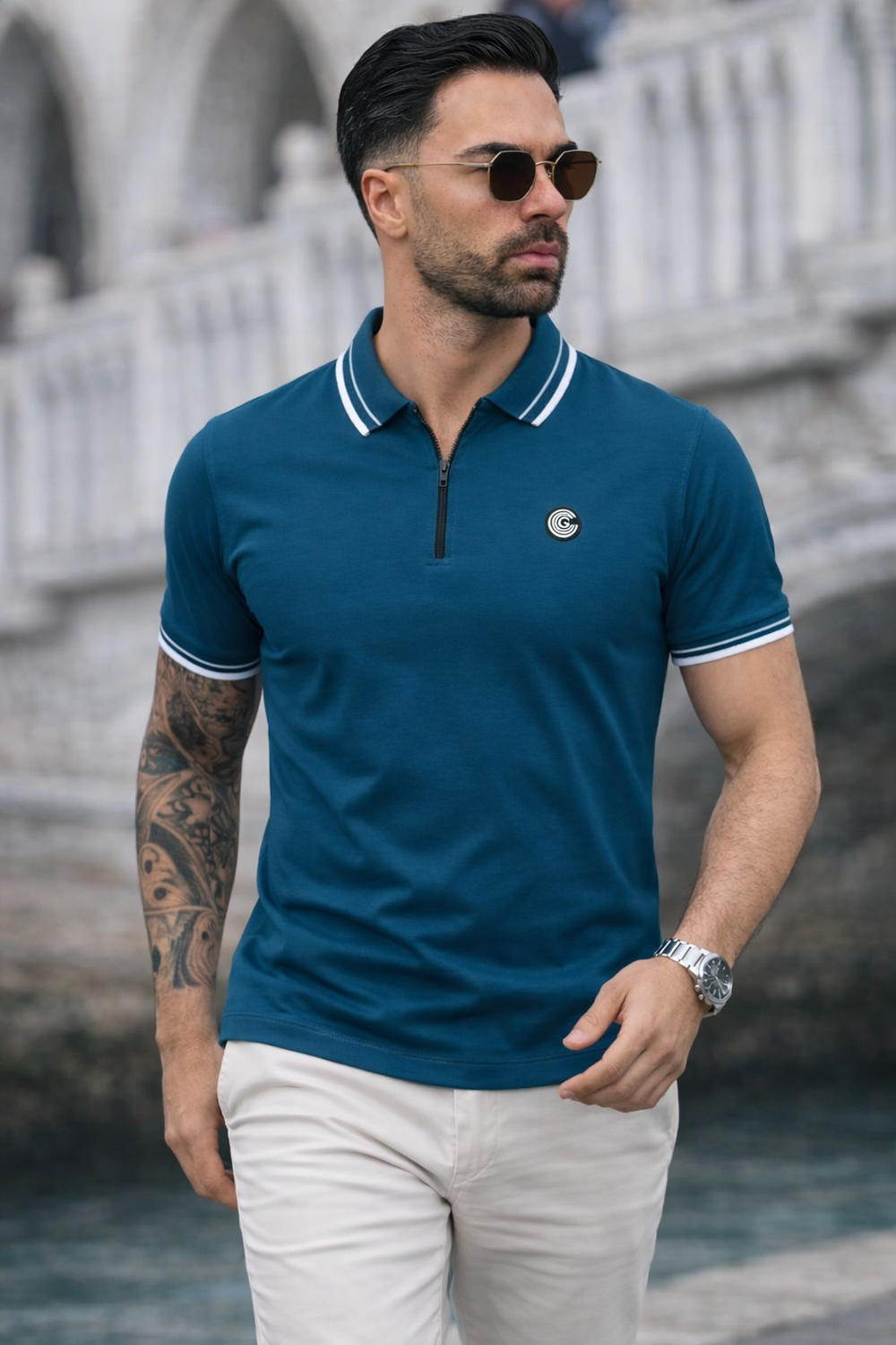 LUXURY COTTON HALF SLEEVES POLO-ZINK