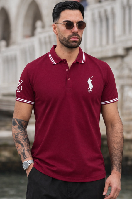 APEX-WEAR  POLO-MAROON