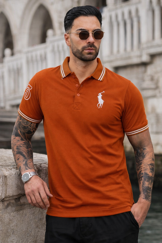 APEX-WEAR  POLO-ORANGE