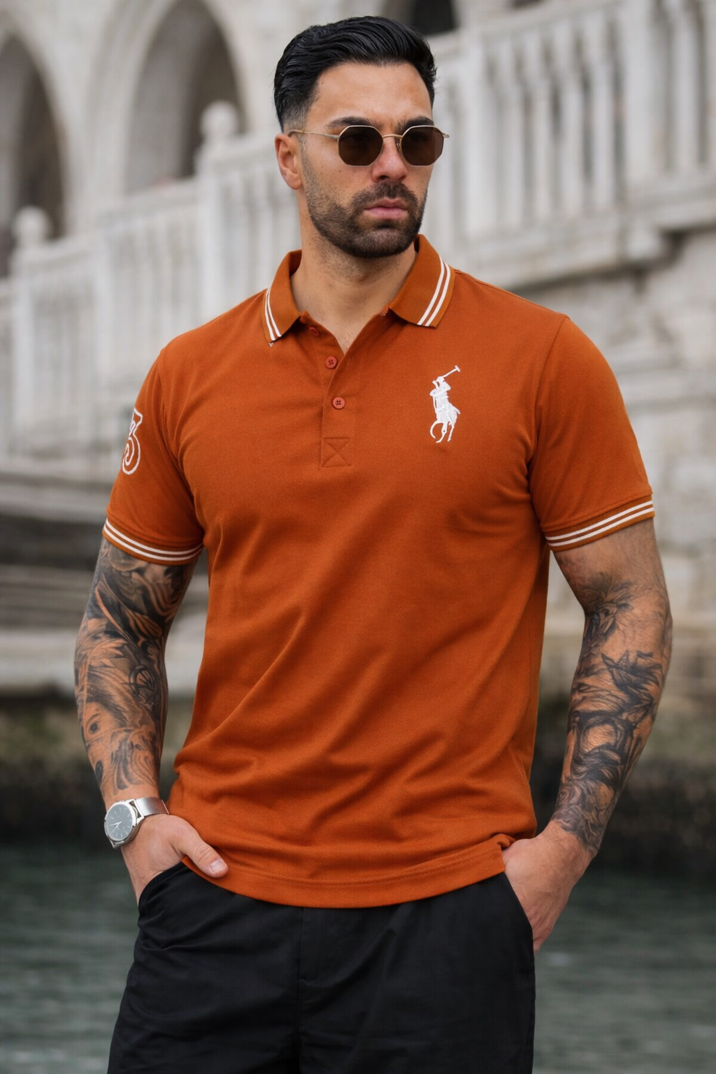 APEX-WEAR  POLO-ORANGE