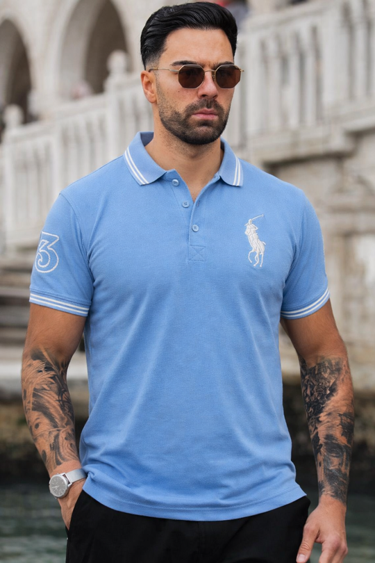 APEX-WEAR  POLO-SKY BLUE