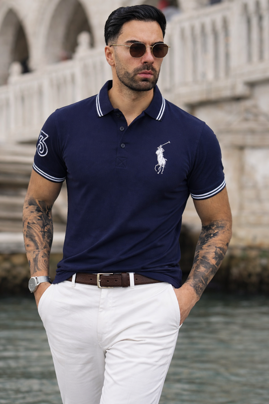 APEX-WEAR  POLO-NAVY
