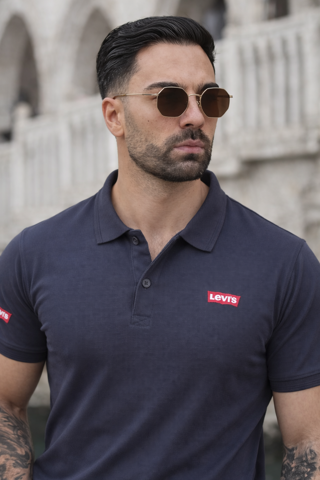 LUXE-MOTION POLO-GRAY
