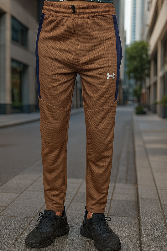 WAFFLE ULTRA FIT TROUSERS-NEON BROWN