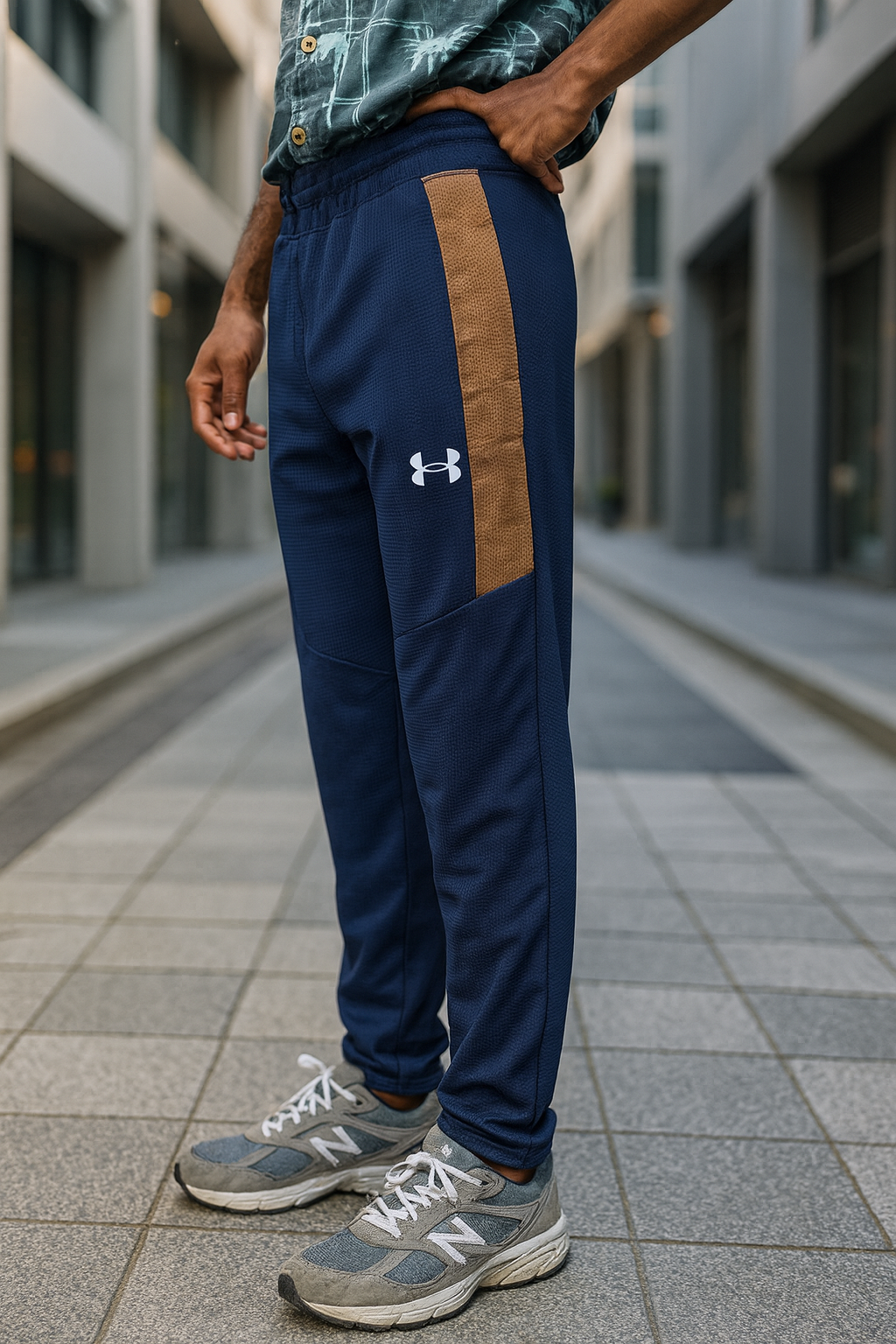 WAFFLE ULTRA FIT TROUSER-NAVY