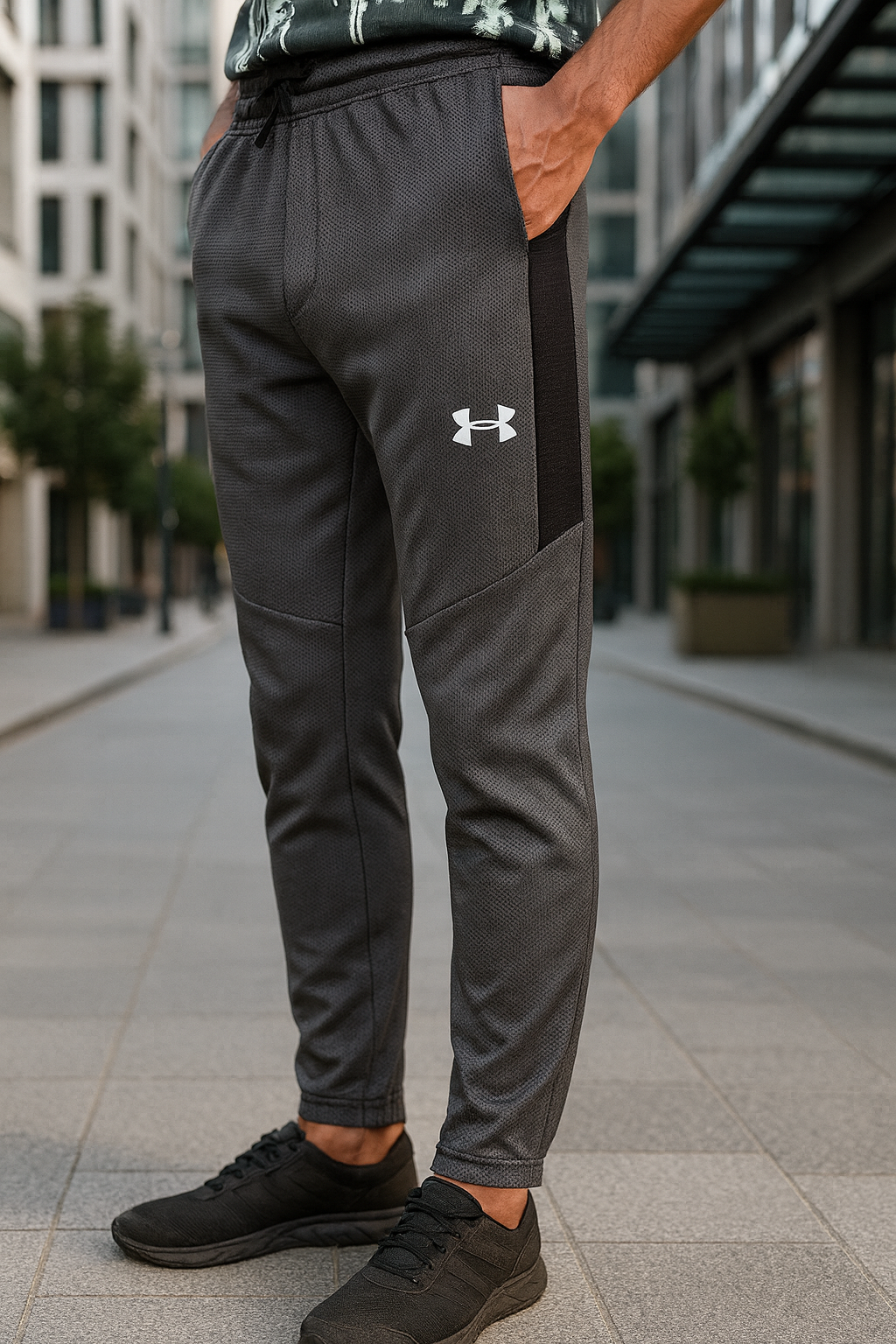 WAFFLE ULTRA FIT TROUSERS-GRAY