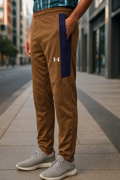 WAFFLE ULTRA FIT TROUSERS-NEON BROWN