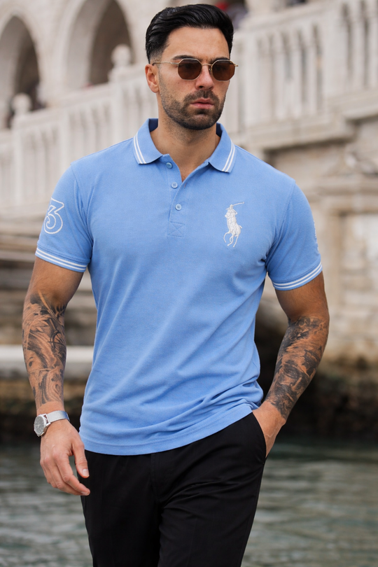 APEX-WEAR  POLO-SKY BLUE