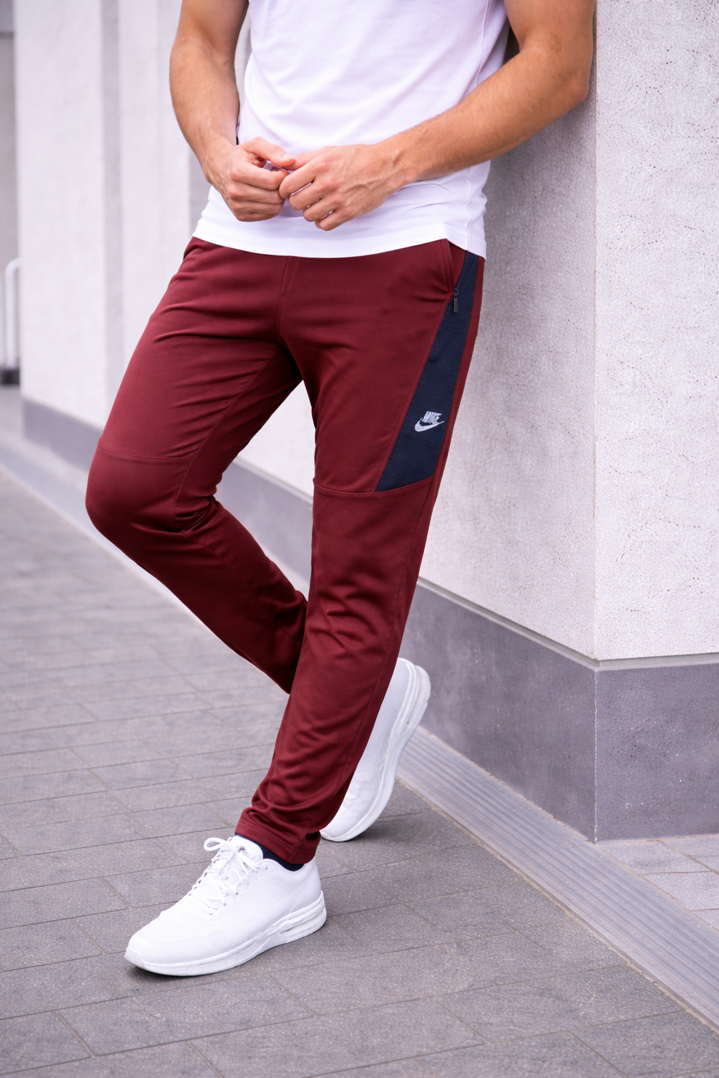 BOLD-LINE TROUSER-MAROON