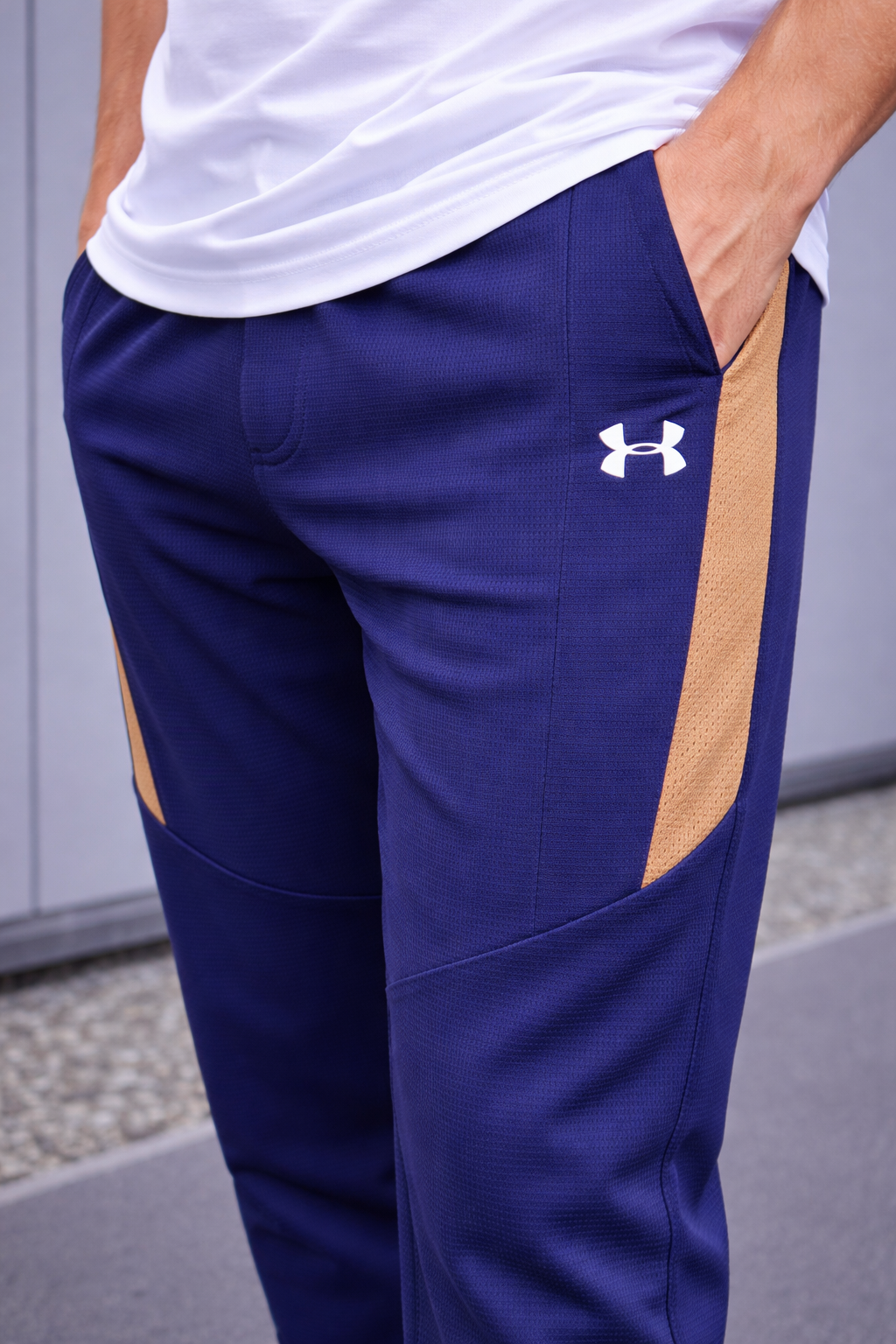 WAFFLE ULTRA FIT TROUSER-NAVY