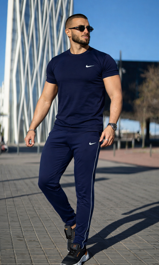 007 Motion Max Cotton Luxury tracksuit - Navy blue