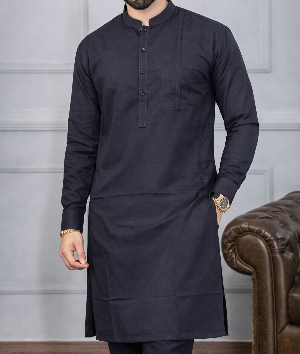 ROYAL COLLECTION STITCHED SUIT-CHARCOAL