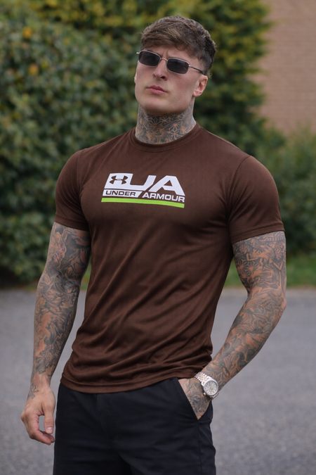 MOVE FLOW DRY-FIT T-SHIRT STRETCHINESS AND LIGHTWEIGHT - BROWN