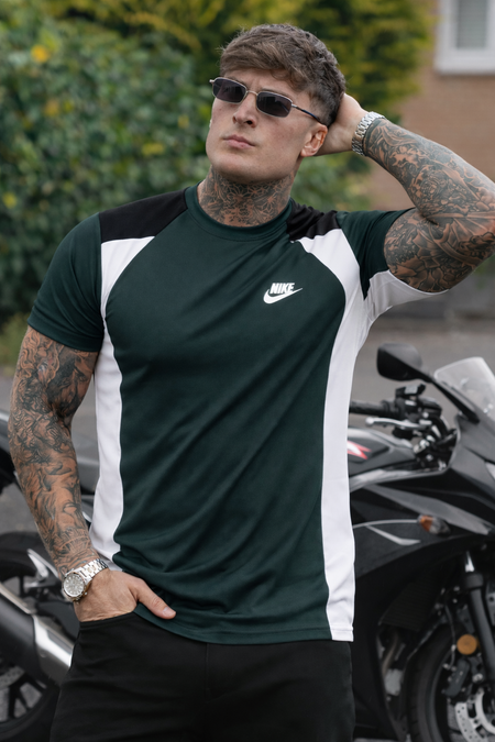 DYNA FLEX LYCRA T-SHIRT WITH COMFORTABLE AND QUICK DRYING FABRIC - OLIVE GREEN