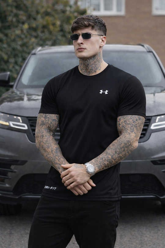 DURABLE LONG-LASTING STRETCHABLE SHIRT-BLACK