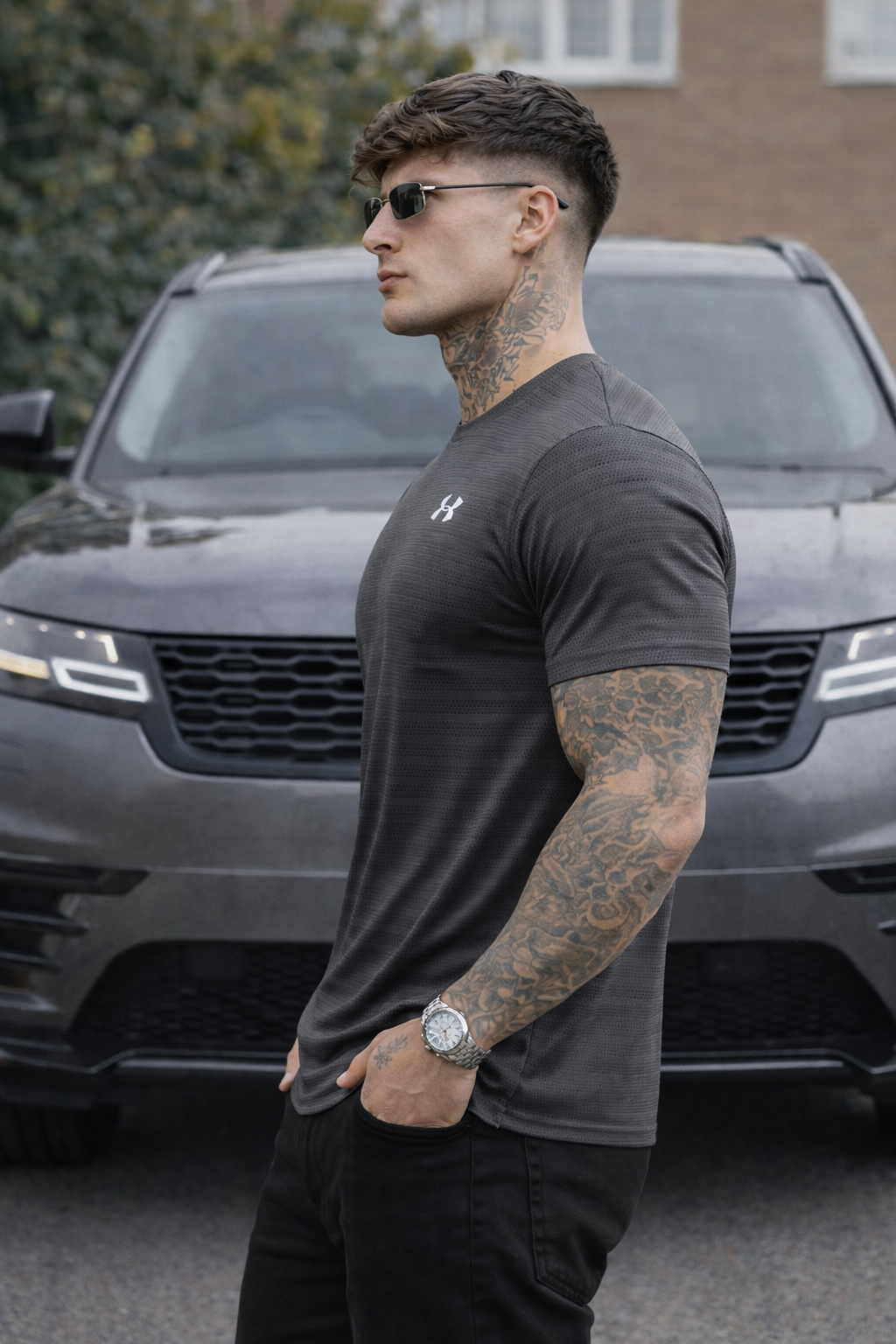 DURABLE LONG-LASTING STRETCHABLE SHIRT-GRAY