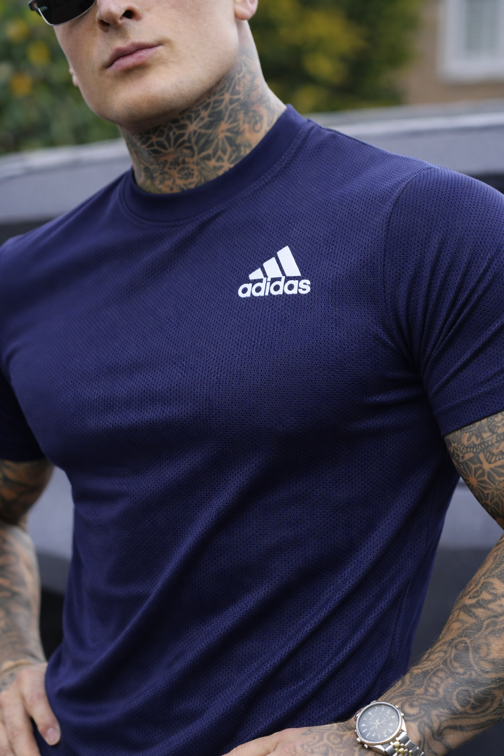 STRETCH EASE T-SHIRT FOR GYM WEAR SHIRT FOR MEN'S - NAVY BLUE