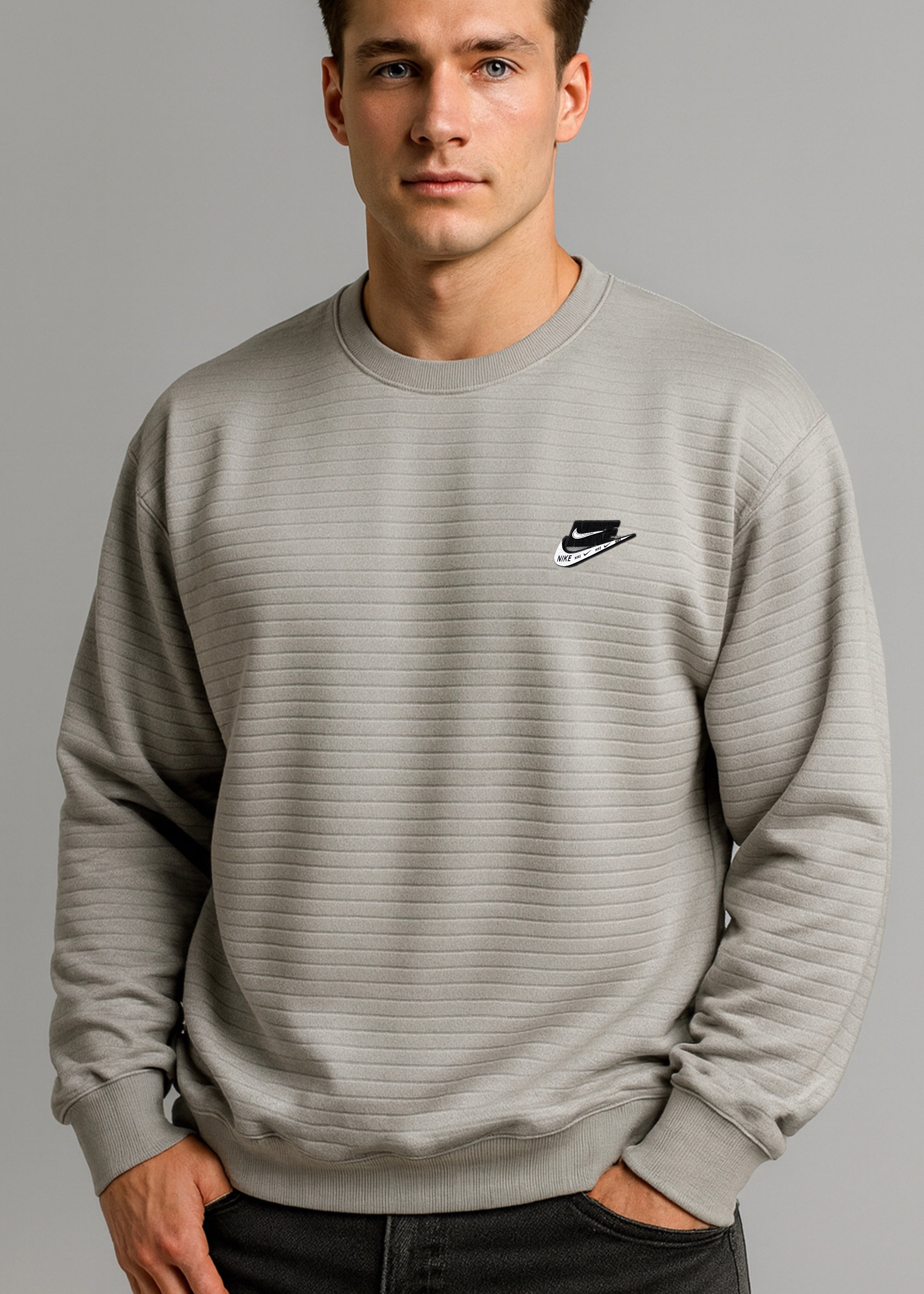 HERITAGE WAVE TEXTURED SHIRT-GRAY