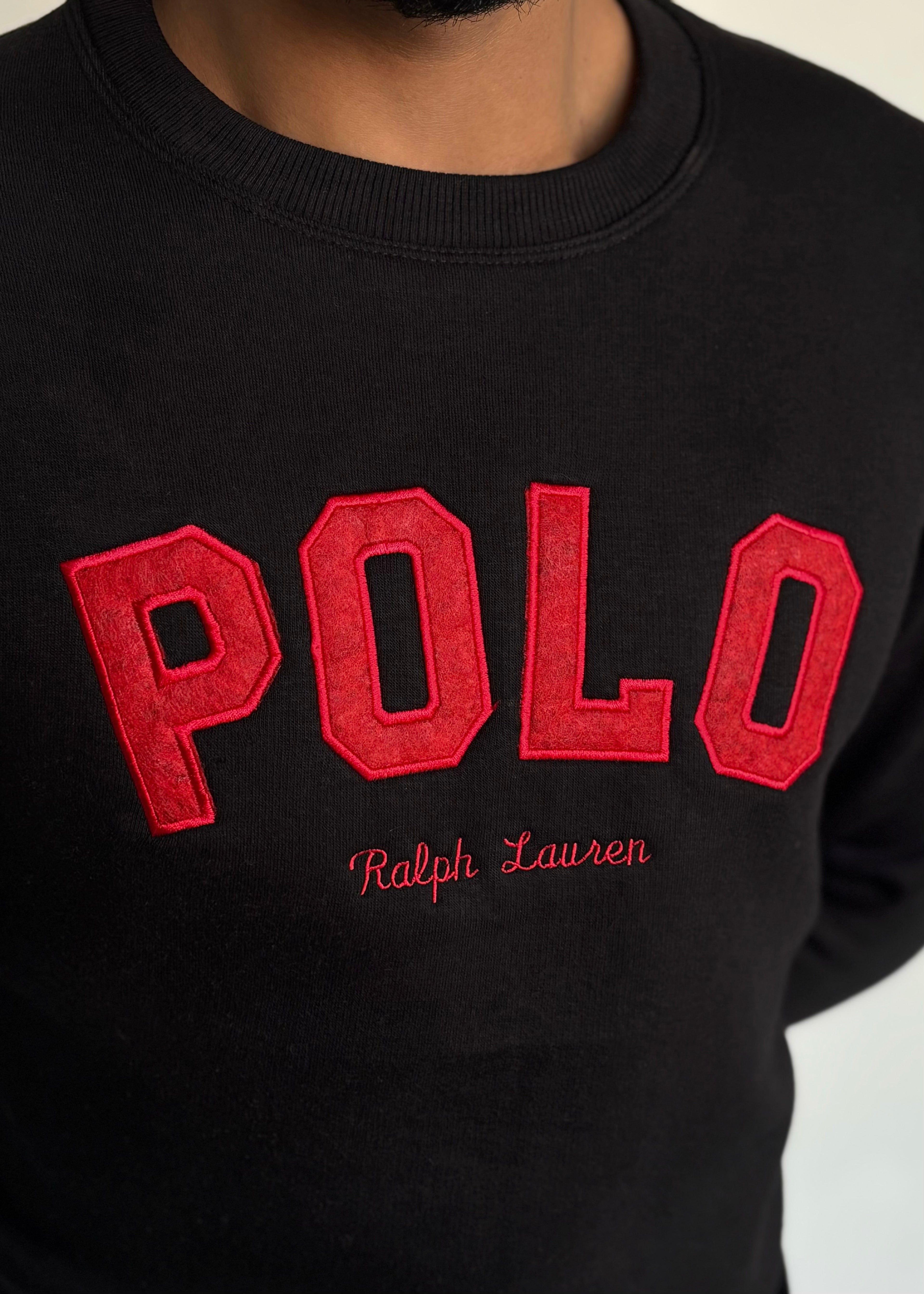 COMFORT COTTON FLEECE SWEATSHIRT'S-BLACK