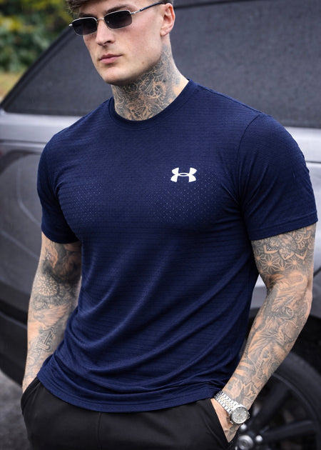 LYCRA STRETCHABLE STYLISH SHIRT-NAVY BLUE
