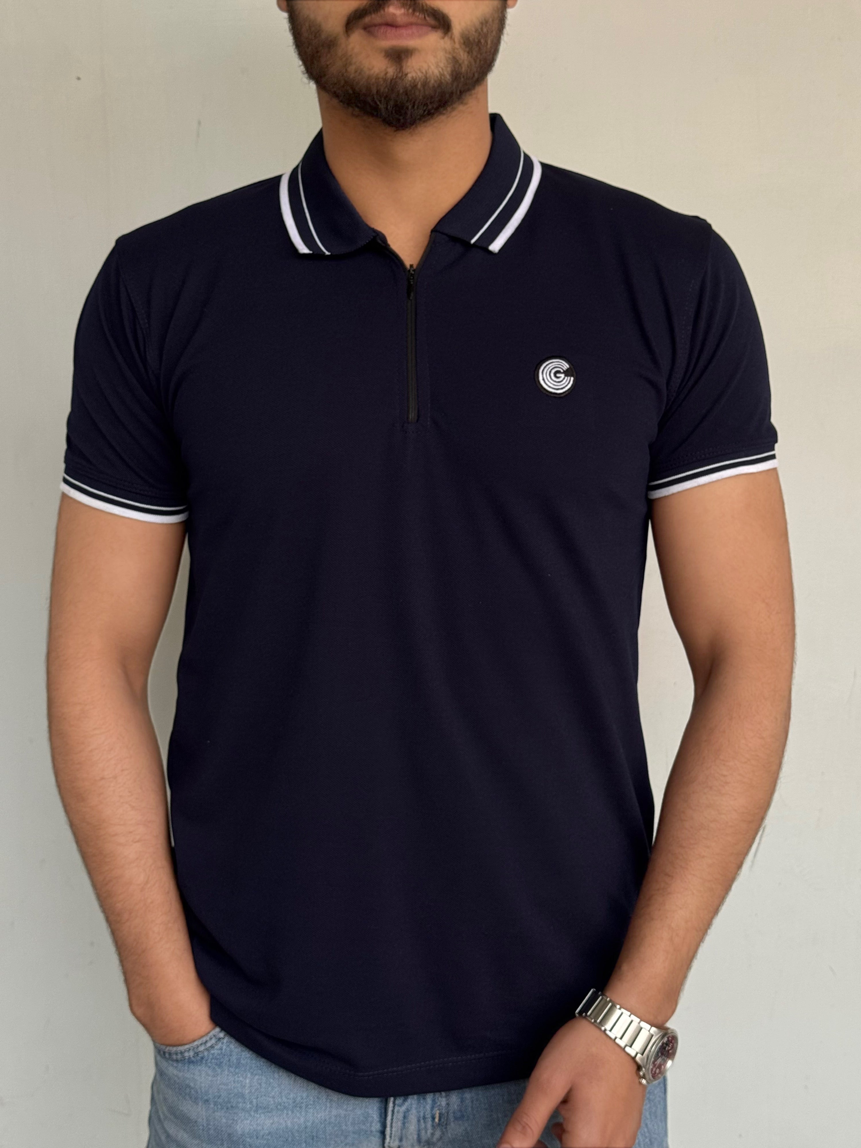 LUXURY COTTON HALF SLEEVES POLO -FL