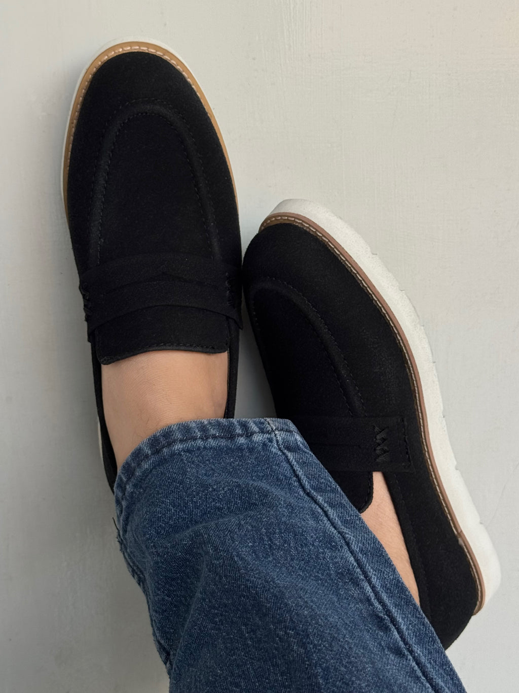 008 IMPORTED BLACK VELVET SHOES-FL