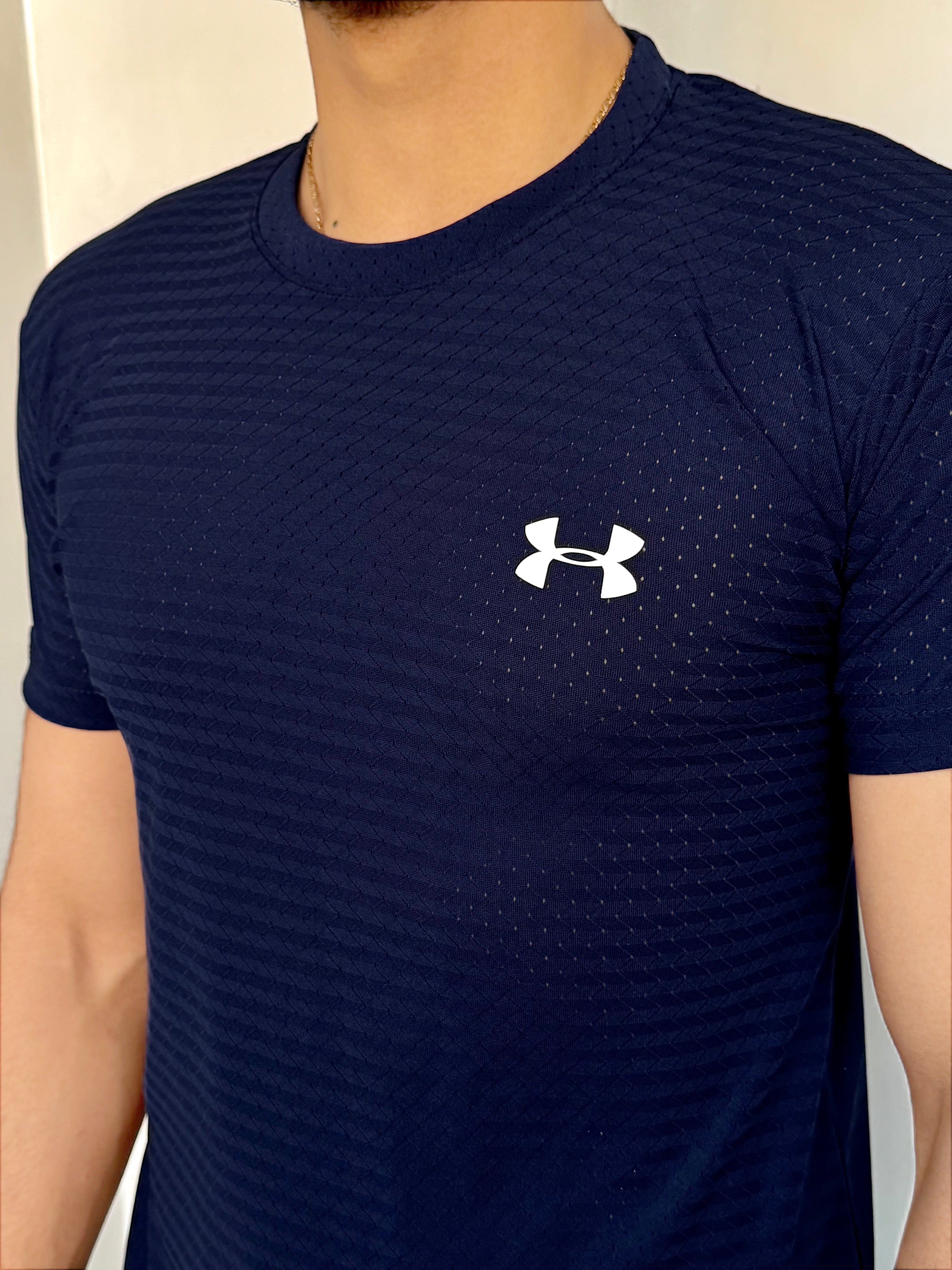 LYCRA STRETCHABLE STYLISH SHIRT-NAVY BLUE