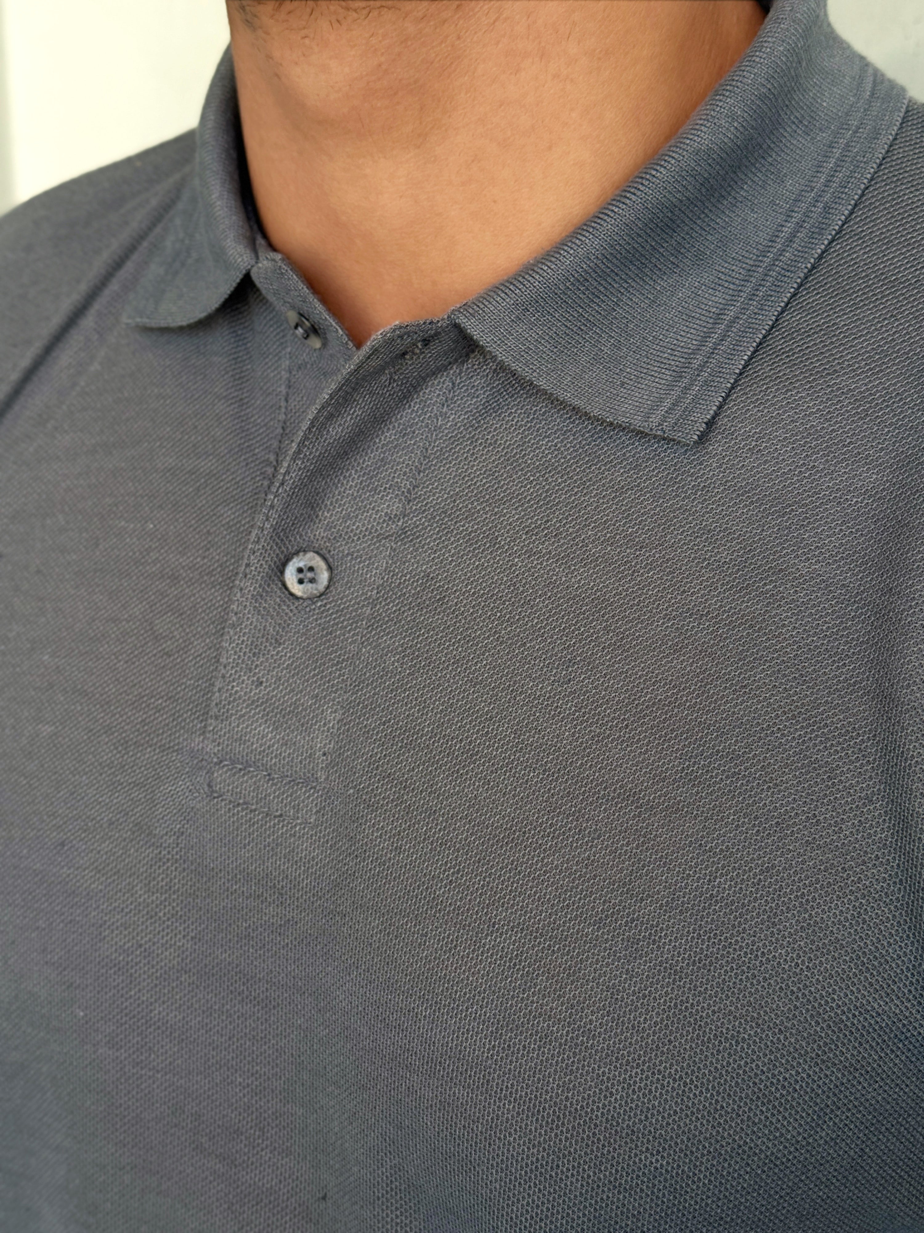 THE BASIC POLO-GRAY