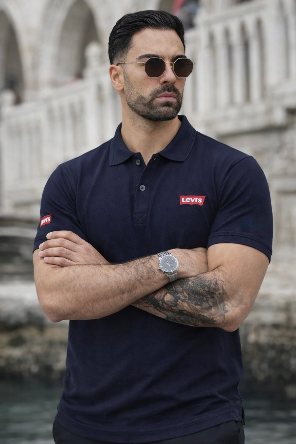 LUXE-MOTION POLO-NAVY