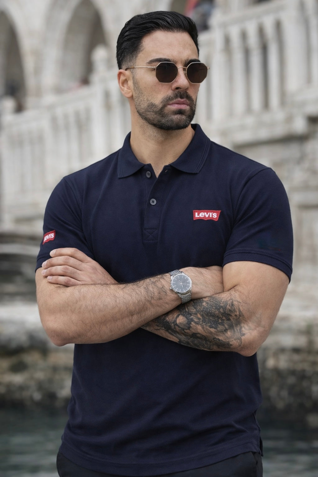 LUXE-MOTION POLO-NAVY
