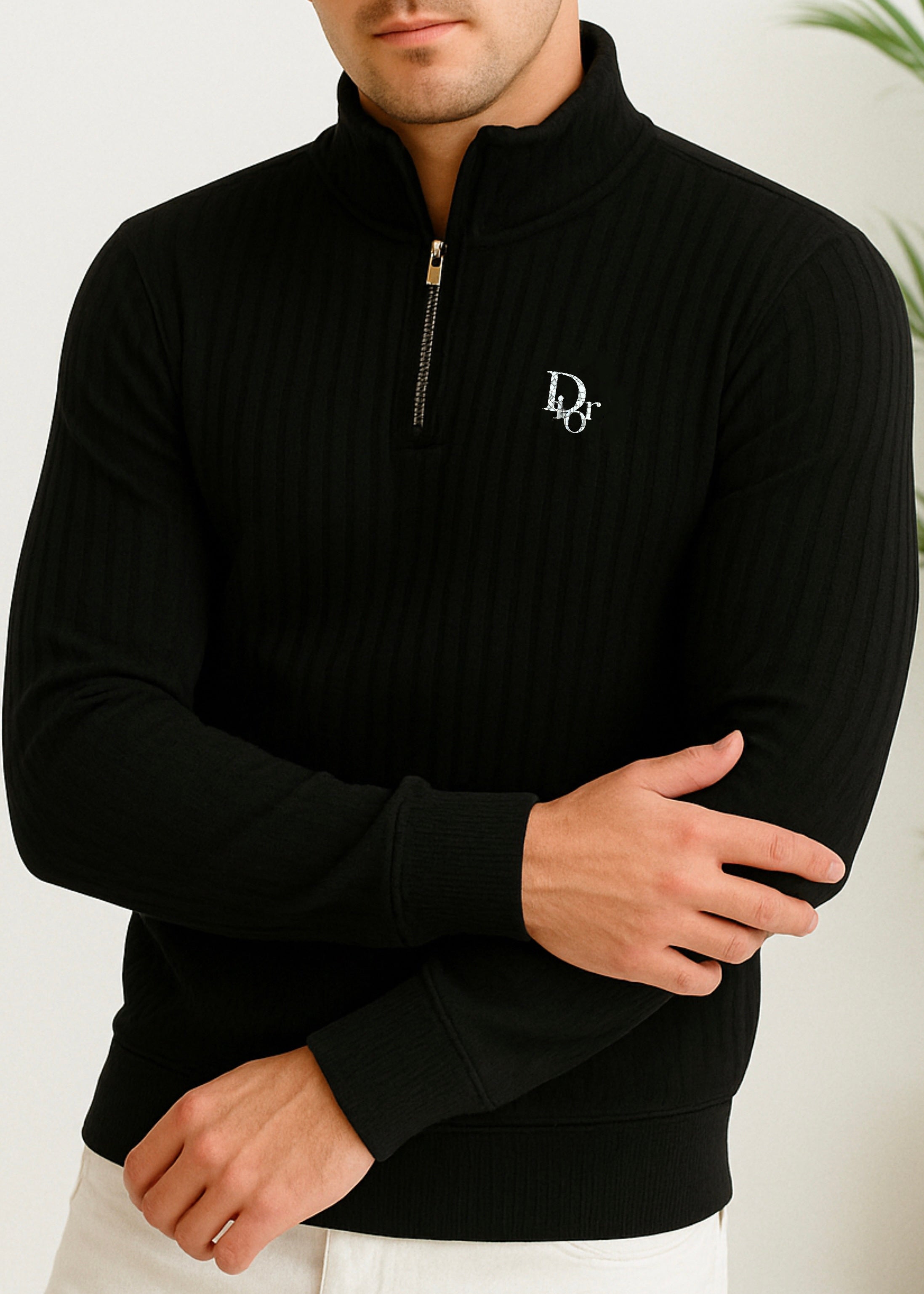 THE ELEVATE-VELOCITY MOCK NECK-BLACK